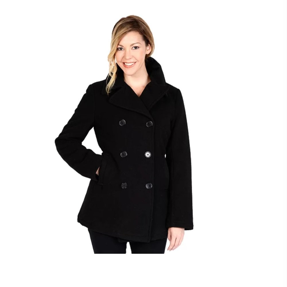 Miss Sixty Black Pea Coat